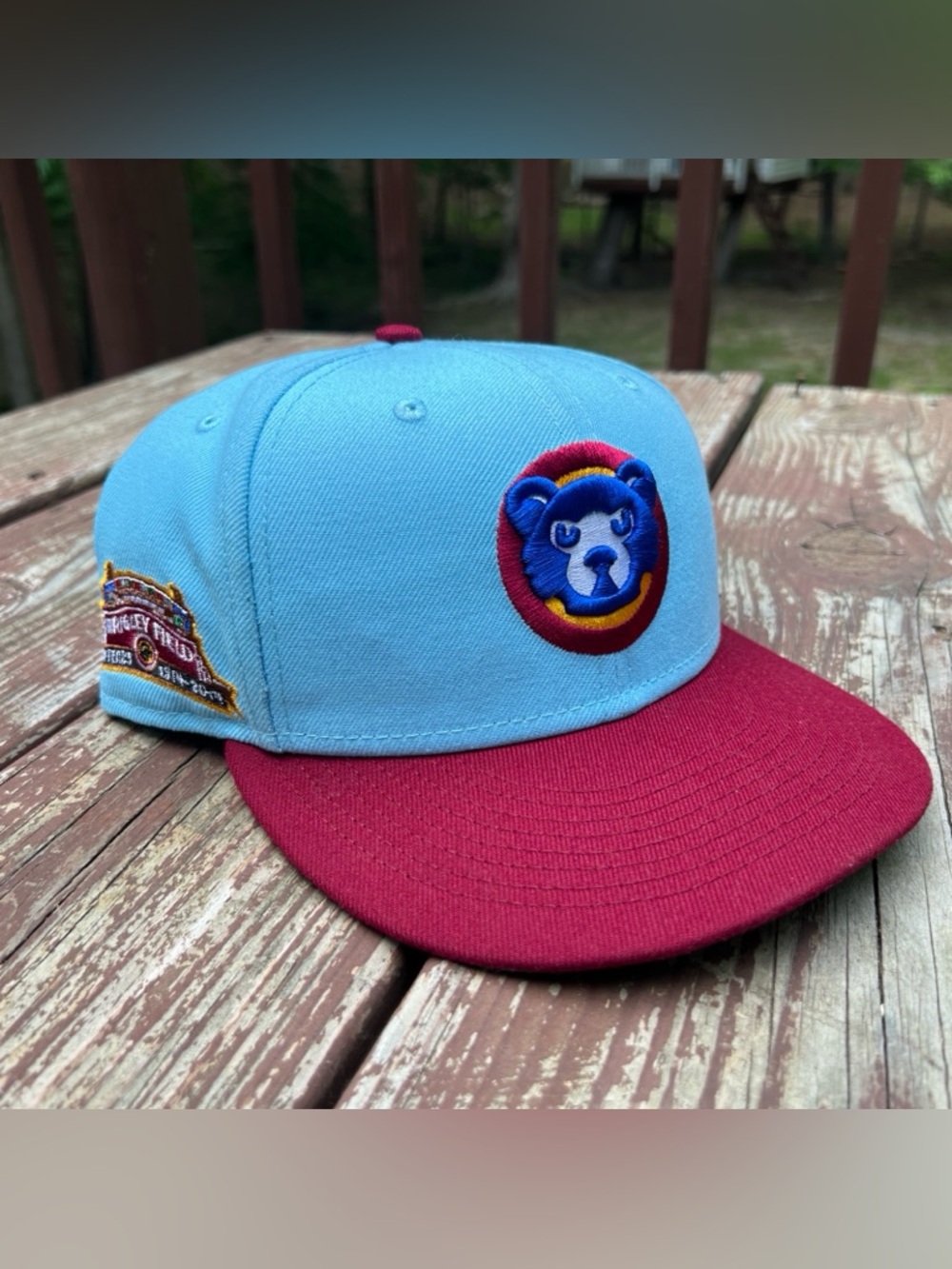 New Era 59Fifty Cooperstown Coll. Chicago Cubs Wrigley Field Fitted Hat 7 3/4